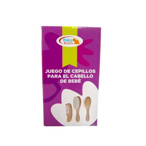 [NESWT202] Set de 3 Cepillos para el Cabello del Bebé 3a+