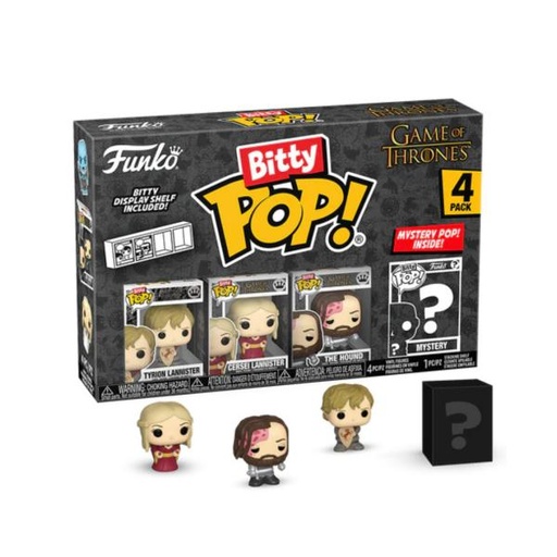 [FK83650] Set/4 Figura Funko Pop! Bitty Game of Thrones Displ/12 3a+