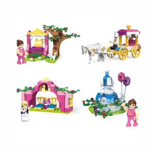 [CO3099] Castillo de princesa Sueño de Hadas Armable Displ/8 Surt/8 6a+