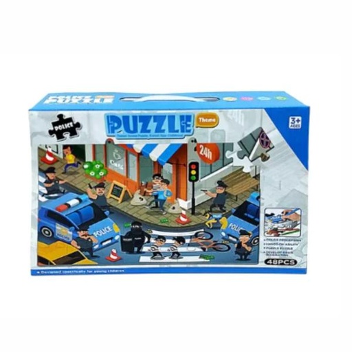 [WW707786] Rompecabezas de Policias 48Pzs 3a+