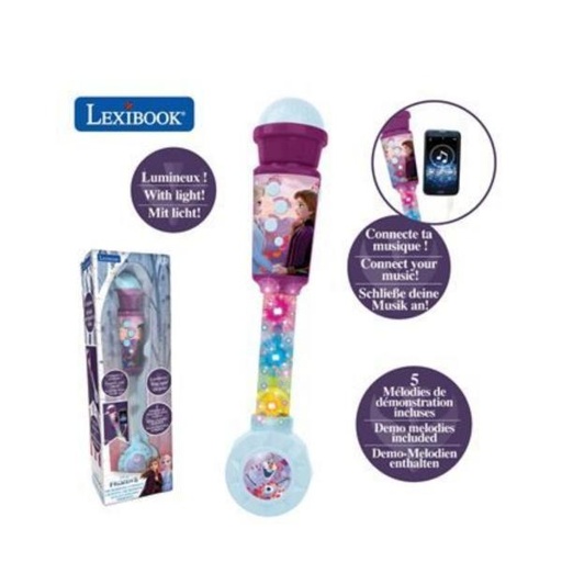 [LX08743] Micrófono con Melodías y Luz Disney Frozen 4a+