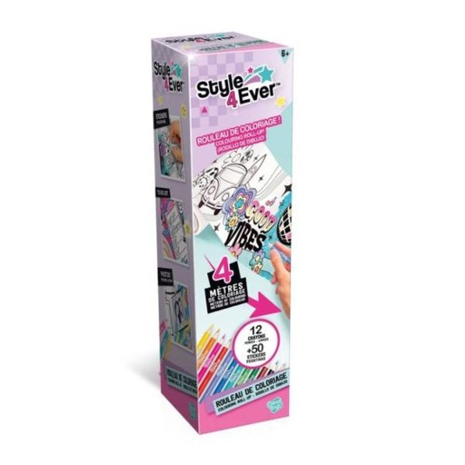 [CTOFG288] Rodillo de Dibujo para Colorear con Stickers 6a+