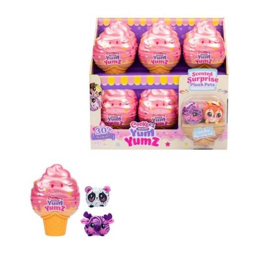 [BT23507] Peleches Mini Cookeez Yum Yumz Sorpresa Set/2 Displ/12 5a+
