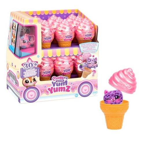 [BT23517] Peleches Mini Cookeez Yum Yumz Sorpresa  Displ/18 Surtido 5a+