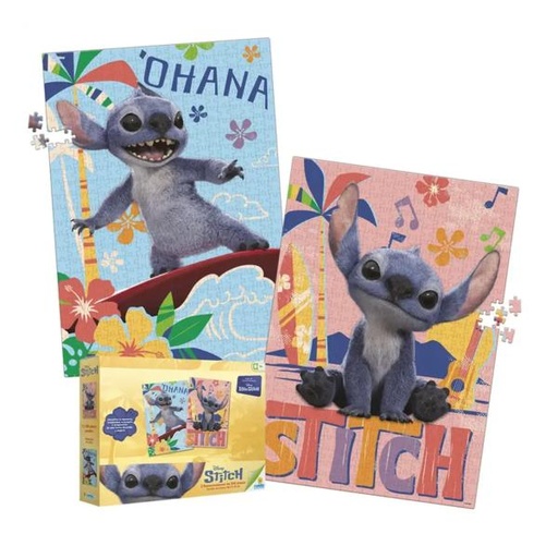 [RN12630] Rompecabezas Disney Stitch Set de 2 de 500 Pzs 9a+