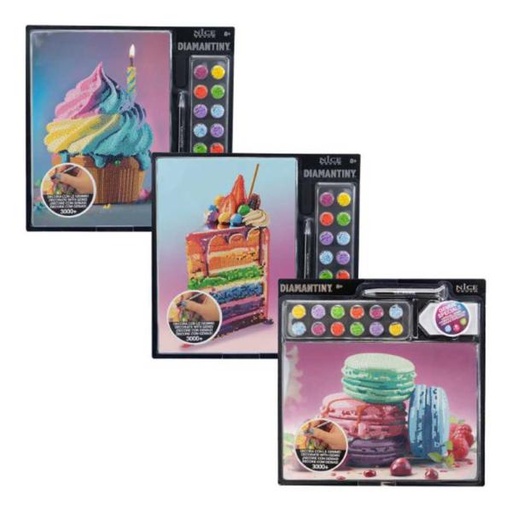 [NC96611] Set de Arte de Pintar con Cristales Plastios 3D Surt/3 8a+ (96424-25-26)