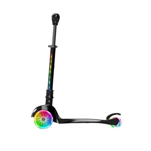 [SP7004BLK] Scooter Negro Nova de 3 Ruedas Ajustable  con Luz 3a+ 50Kg Max (200712)