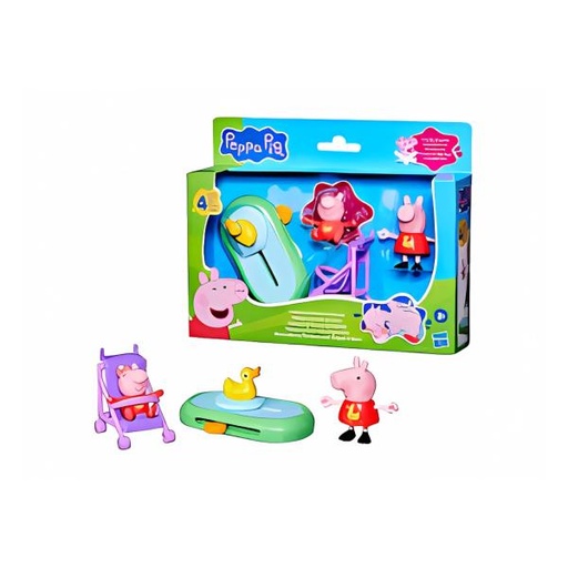 [HBG0528] Figura de Peppa Pig y Evie Van al Parque 3a+