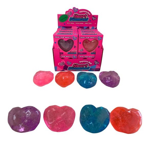 [HY10811G] Squeeze de Diamante de Corazón Brilla en la Oscuridad Displ/12 Surt/4 3a+