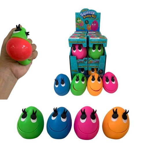 [HY10785] Squeeze de Huevo con Carita Displ/12 Surt/4 3a+