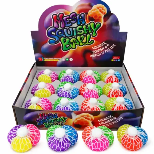 [HY10797] Squish de Bola de Malla Displ/12 Surt/4 3a+