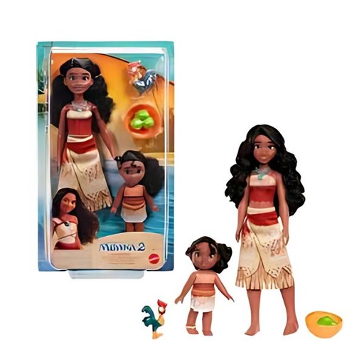 [MTJBT41] Muñeca Disney Princesas Moana 2 y Hermana 3a+