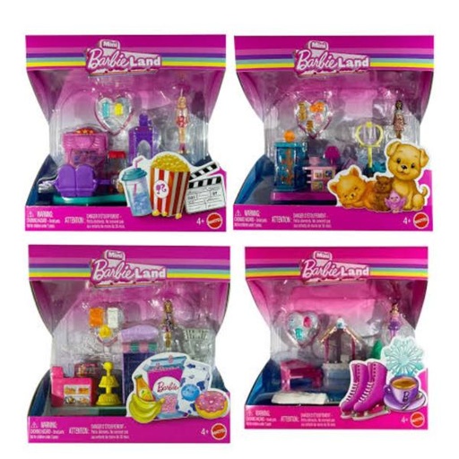 [MTJLG62] Muñeca Barbie Mini Land Displ/8 Surt/4 4a+