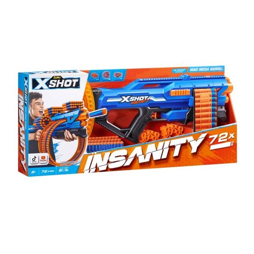 [ZU36609] Lanzador de Dardos S-Shot Insanity Mega Cañon 8a+