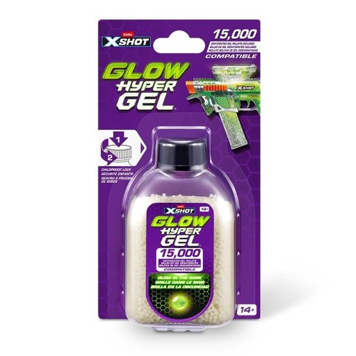 [ZU36785] Bolitas de Gel Deshidraradas Glow X-Shot 14a+