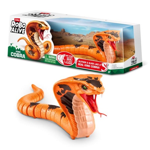 [ZU71137] Robo Alive Serpiente King Cobra 3a+