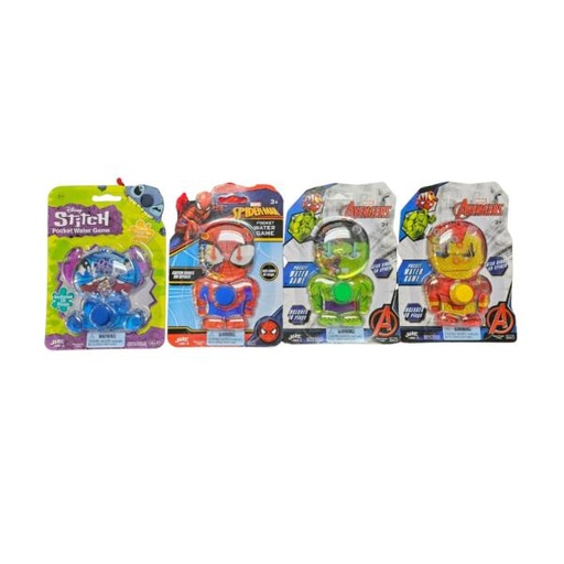 [JU6951] Juego de Agua con Anillos Disney y Marvel Surt/4 3a+