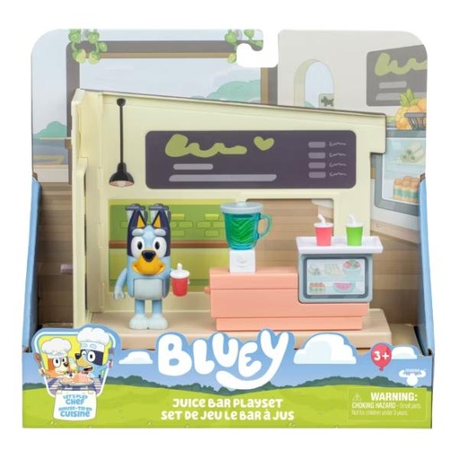 [BT18920] Figura de Bluey con Set de Juego de Barra de Jugos 3a+