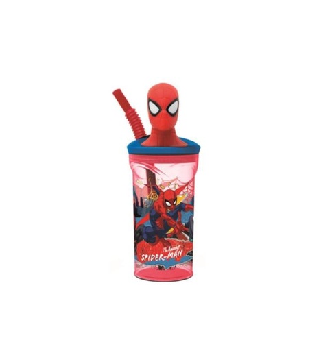 [SR83566] Vaso con Tapa 3D Marvel Spider-Man 360ml