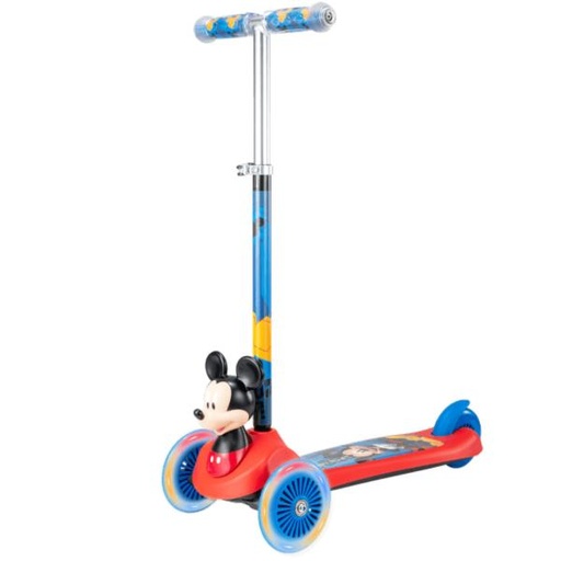 [PI12091] Scooter de 3 Ruedas 3D con Luz Disney Mickey 3a+