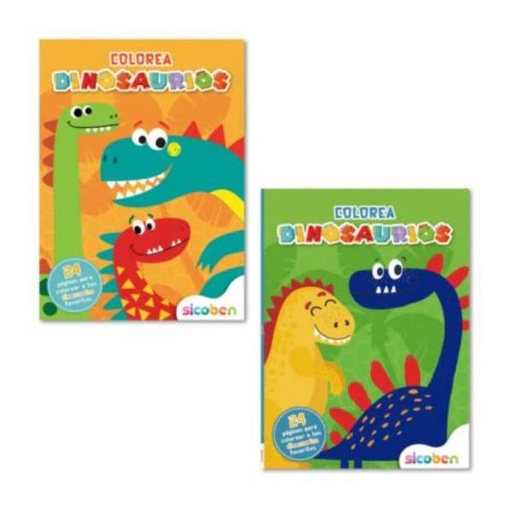 [ES3528] Libro Diviértete con Dinocolor Surt/2 3a+