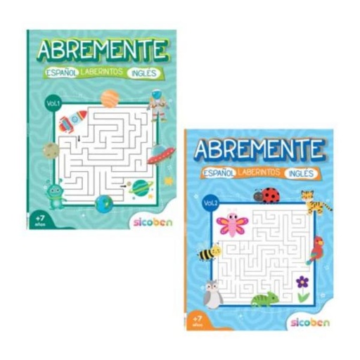 [ES8506] Libro Colección Abremente Laberintos Español & Inglés Surt/2 7a+