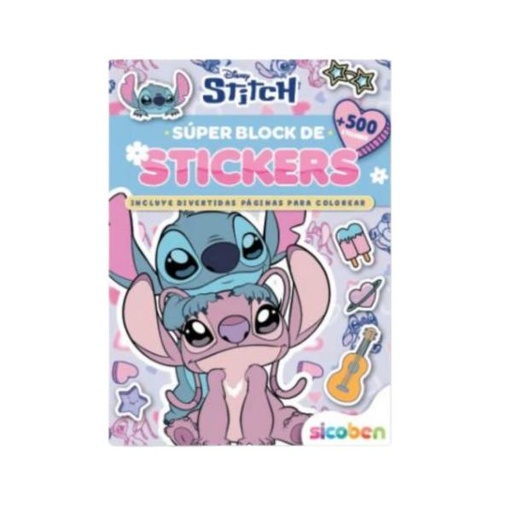 [ES2380] Libro para Colorear con Stickers de Disney Stitch
