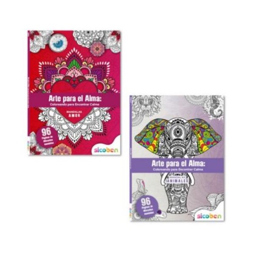 [ES6550] Libro para Colorear Mandalas Colección Arte para el Alma Surt/2