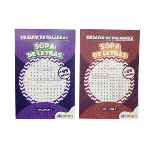 [ES8544] Libro Desafío de Palabras Sopa de Letras Surt/2