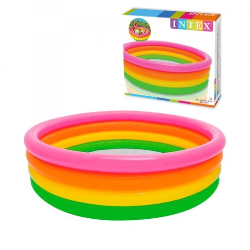 [INT56441] Piscina 4 Anillos Colores 168x46cm 3a+ C6