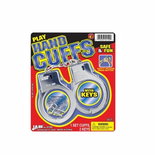 [JU2150] Esposas de Policía Plásticas de Juguete 4a+