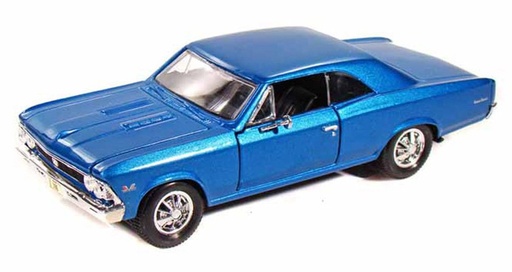 [MB31960] Carro Chevrolet® Chevelle SS 396 Azul 1966 Metálico Esc:1:24 3a+