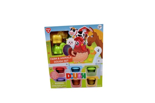 [PG8200] Set De Plasticina De Granja Y Animales 3a+