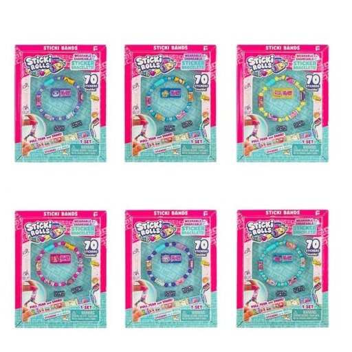 [BTSR100] Pulseras con 70 Stickers Surt/6 5a+