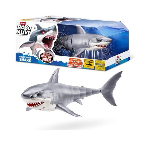 [ZU71126] Robo Alive Tiburon Blanco 3a+