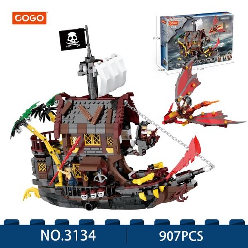 [CO3134] Barco Pirata Fantasia 907pzs 6a+