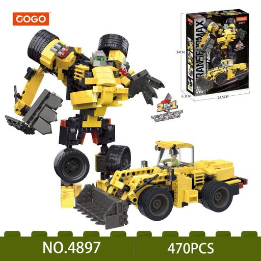 [CO4897] Figuras con Vehiculo Transformax 470pzs 6a+