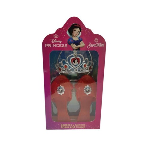 [CV6929] Set de Corona y Zapatos Disney Princesa Blanca Nieves 3a+ (PT-BLA-RP21)