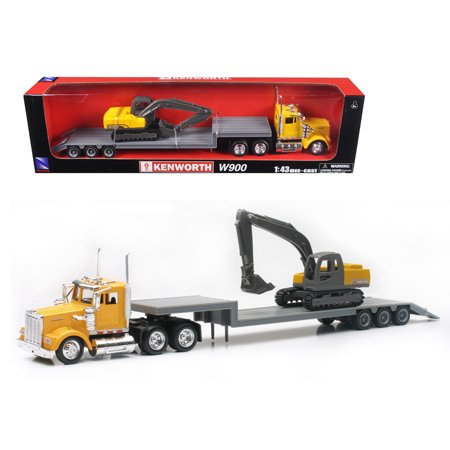 [TY15293] Trailer 1:43 Kenworth W900 CON Excavadora 5a+