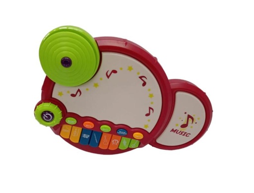 [WW2002A] Tambor y Piano con Sonido 12m+ (450140)