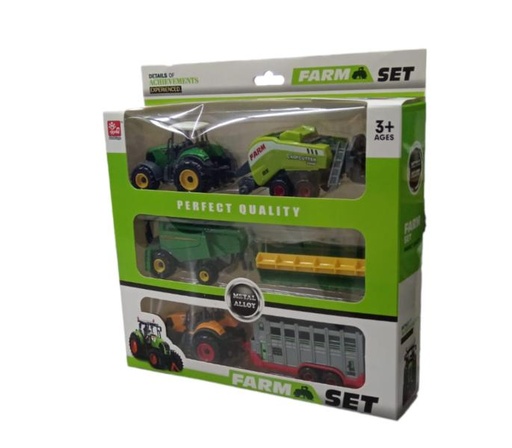 [WWSQ902223ACK] Vehiculos de Granja Set/3 6Pzs 3a+ (450768)