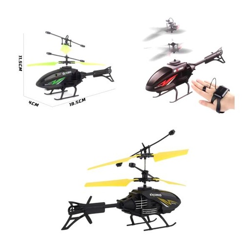 [WWKP66637] Helicoptero Con Deteccion De Movimiento 2En1 Surt/3