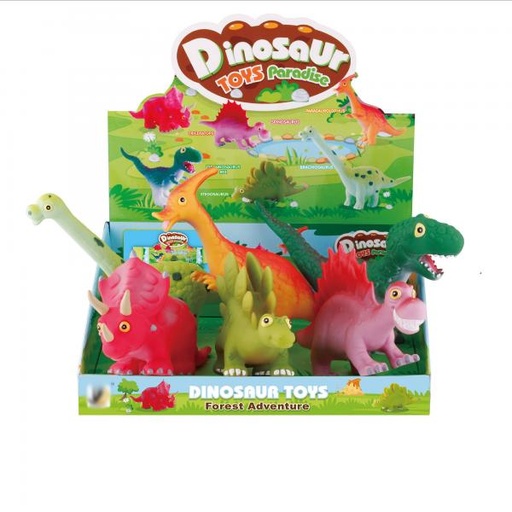 [WWJZD12] Dinosaurio Plástico Suave Display/6 Surt/6 18M+(432542)(Venta Individual)