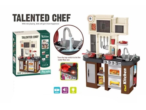 [WW922102] Cocina Chef Talentoso 58pzs 3a+ 83x35x62cm