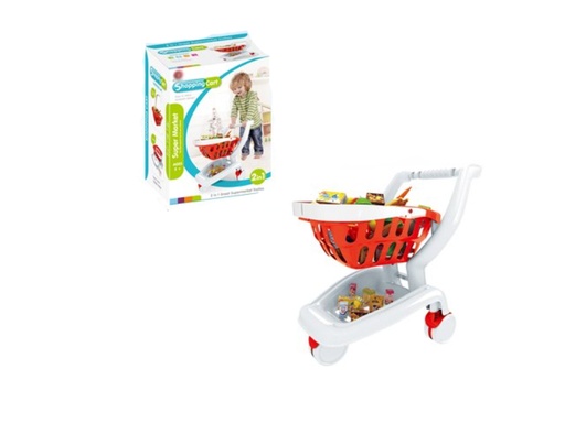 [WW92213] Carrito de Compras 2en1 27pzs 3a+