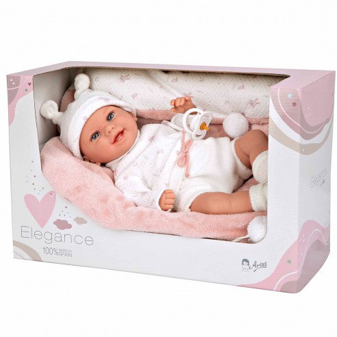 [AS60829] Bebé con Peso Real Arias Elegance 35cm 2a+