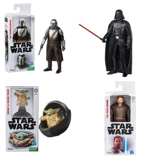 [HBF5823] Figuras Disney Star Wars Surt/4 4a+
