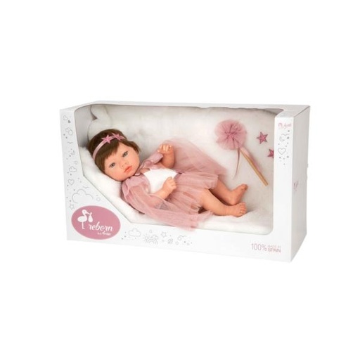 [AS98194] Bebé Reborn Arias 38cm Princess Rosa C/Manta (Cuerpo Vinyl)