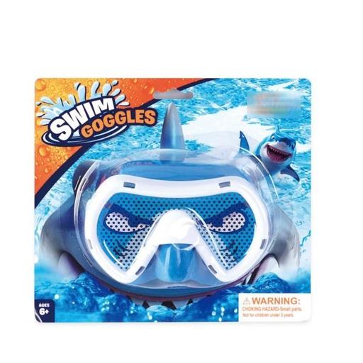 [WWCYA182] Lentes Grandes Infantiles para Natación de Tiburon 6a+ (458597)