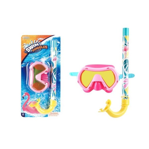 [WWCYA195] Set de Snorkel para Piscina Infantil de Flamingos 6a+ (458658)